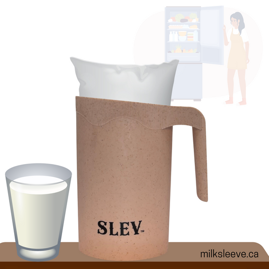 Milk Bag Pitcher Holder Wheat straw Eco Friendly, Pink